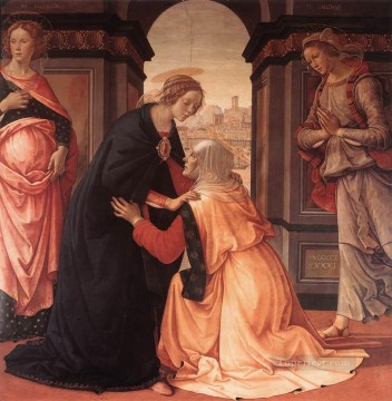 ドメニコ・ギルランダイオ Painting - 訪問 1491 ルネッサンス フィレンツェ ドメニコ ギルランダイオ